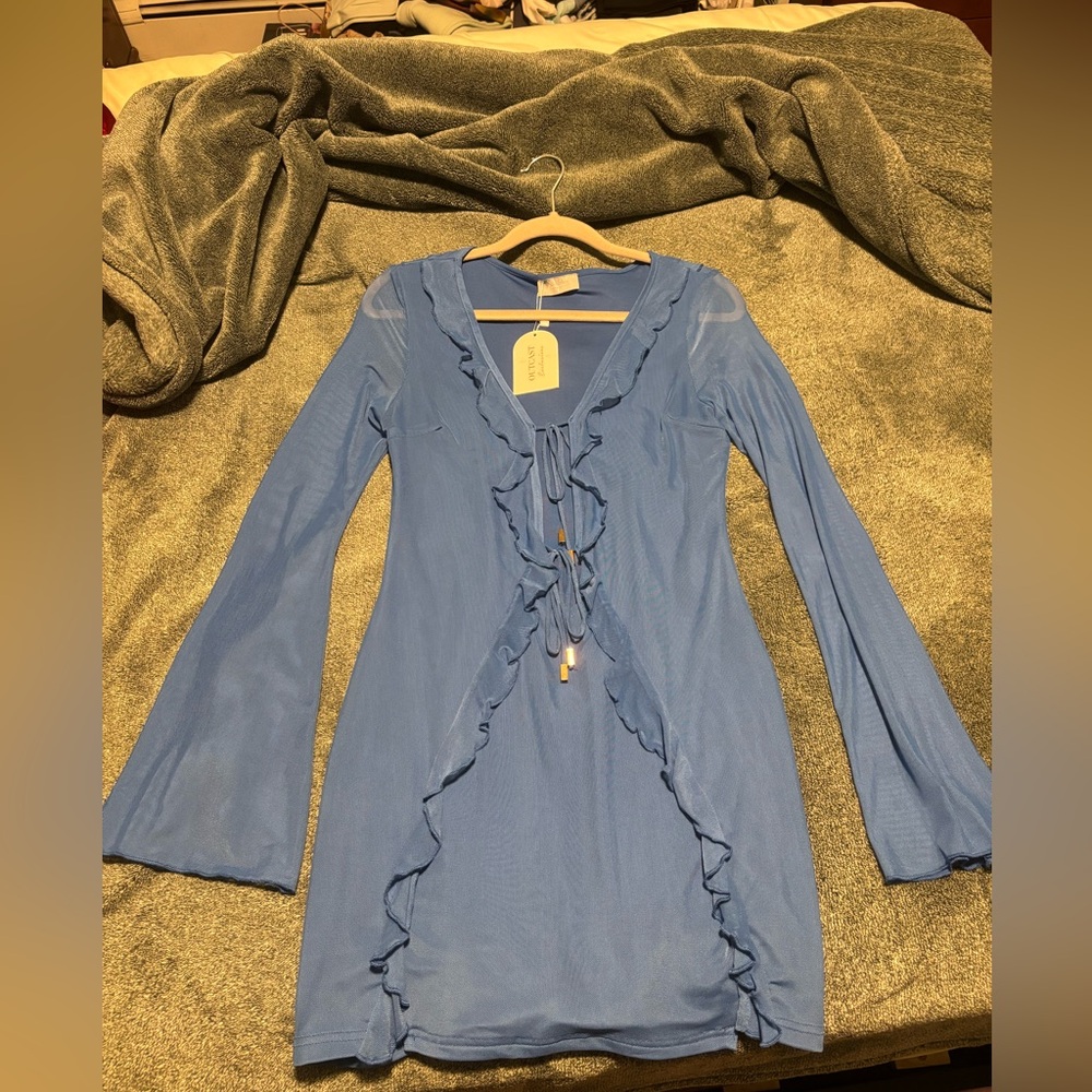 Ally Dress in Blue from Outcast Clothing